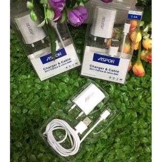Củ sạc + cáp cable Micro A821-1A Aspor.NWE...NEW