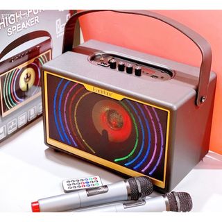 Loa Bluetooth Xách Tay Earldom ET-LK3 ( Kèm 2 Mic Không Dây).