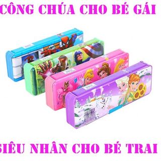 HỘP BÚT NHIỀU HÌNH CỰC ĐẸP- BÚP BÊ CHO BÉ GÁI-SIÊU NHÂN CHO BÉ TRAI - CÓ CHUỐT BÚT CH giá sỉ