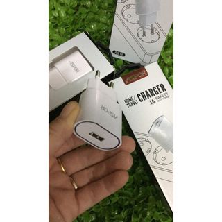 Củ sạc Aspor A818 1A/1 USB + LED