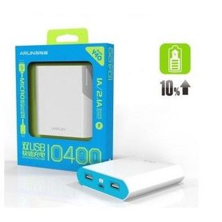 Pin dự phòng 10400 mah Arun Y40 (1A-2,1A)