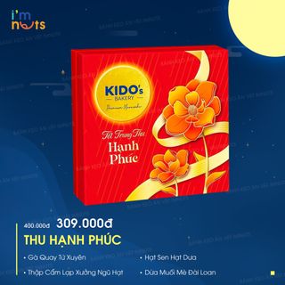 Hộp 4 bánh trung thu sang trọng KIDO Thu Như Ý và Hạnh Phúc
