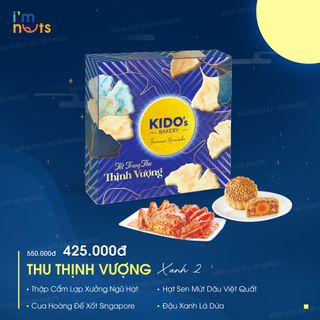 Hộp 4 bánh trung thu sang trọng KIDO Thu Như Ý và Hạnh Phúc