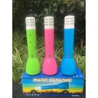 K088i nhựa Míc hát micro karaoke Loa kèm micro 3 trong 1 kết nối Bluetooth giá sỉ