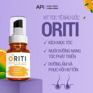 Xịt mọc tóc ORITI , kích mọc tóc tế bào gốc cam 100ml ngăn rụng tóc thảo mộc Mee Natural
