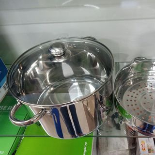 Nồi luộc gà  Arber  AN30L dung tích 30 lít kèm xửng hấp