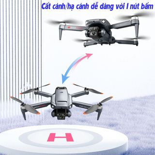 Flycam mini K818 động cơ không chổi than - 3 camera quay phim chụp ảnh, Plycam điều khiển từ xa có cảm biến va chạm