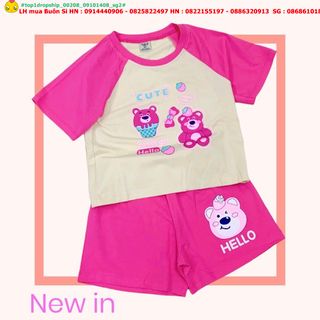 ❤ Hàng sỉ SG❤ Bộ short bé gái, chất thun cotton 4 chiều, in gấu kute, đường may sắc sảo, top1dropship_00208_09101408_sg2 giá sỉ