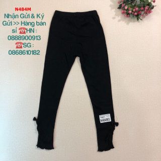 💖SỈ VKIDS💖 Quần legging len bé gái, đính nơ gấu, mặc ngủ hoặc tập thể thao, size nhỡ 9t-14t, ri 6, N484M1_17271408_sg2 giá sỉ