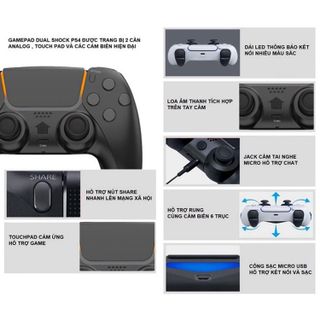 Tay cầm chơi game không dây P5 plus bản pinker - DualSock hỗ trợ đa dạng hệ điều hành - Kết Nối Bluetooth hỗ trợ PC / Laptop / Điện thoại Thông Minh