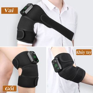 Mát Xa Đầu Gối Tấm Đệm LED Khuỷu Tay - Nẹp Vai, Đệm Massage Đầu Gối Đa Chức Năng Tấm Sưởi Giữ Ấm, Giảm Mệt Mỏi, Tăng Thân Nhiệt