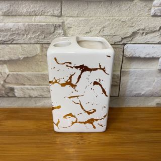 Bộ Đồ Dùng Phòng Tắm 4Món Gốm trắng Vuông Vân Gold Phong Cách Âu Sang Trọng ( Hàng, Giá Tận Xưởng )