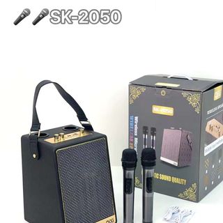 Loa Xách Karaoe QiXi SK-2050 (Kèm 2 Micro Không Dây)