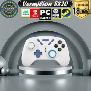Tay câm chơi game Fifa Online 4 Vermilion S820 Pro kết nối bluetooth - Tay cầm không dây USB, Tay game Xbox giá rẻ, Tay cầm cao cấp 2023