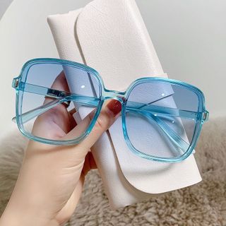 Kính râm mát nữ nam phong cách retro Hàn Quốc mắt kính không độ chống UV400 tia bức xạ thời trang cháy phố đẹp 214
