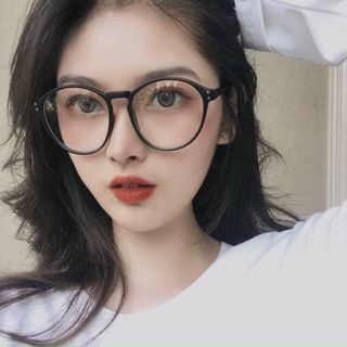 Mắt kính nữ nam thời trang gọng kính cận mắt tròn chống tia UV400 phong cách Ulzzang đẹp giá rẻ 076