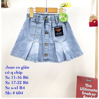 ❤ Hàng sỉ SG❤ Chân váy jean bé gái, xoè xếp ly chất vải jean siêu giãn mềm mát dễ mặc, top1dropship_00263_11051408_sg2 giá sỉ