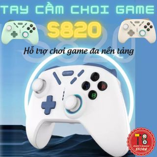 Tay cầm chơi game fifa online 4, tay cầm Vermilion S820 Full Box Có Rung, hỗ trợ trên PC, Điện Thoại, Laptop full skill all Game giá sỉ