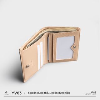 Ví da nữ mini dáng đứng gập đôi đa năng Yuumy YV83
