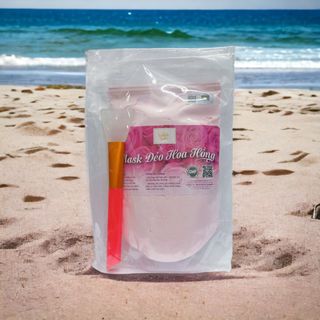 Mask dẻo đắp mặt hương Hoa Hồng Phap Cosmetic ( Tặng kèm cọ Siliconn.)