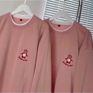 Áo sweater thêu gấu dạng tay phòng