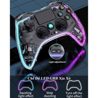 Tay cầm chơi game full skill FO4 P4 P05/S03 LED RGB, Tay cầm không dây chơi fifa online4 full skill cho PC/ Laptop/ TV