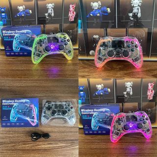 Tay cầm chơi game full skill FO4 P4 P05/S03 LED RGB, Tay cầm không dây chơi fifa online4 full skill cho PC/ Laptop/ TV