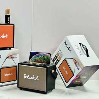 Loa Bluetooth Peterhot A107W Kèm 2 Micro Không Dây