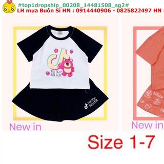 ❤ Hàng sỉ SG❤ Sét áo chân váy bé gái, có quần trong, chất thun cotton, in sắc nét 2 mặt, top1dropship_00208_14481508_sg2 giá sỉ