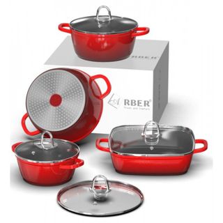 Bộ nồi Arber Aluminium ALU04D nhôm đúc đáy từ hàng chính hãng