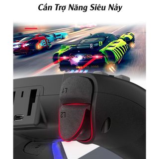 Tay Cầm Chơi Game P07 - LED RGB - Kết Nối Bluetooth, Dây TypeC hỗ trợ PC/Laptop/Smart Phone, Rung siêu mạnh tạo cảm giác chân thật khi chơi game