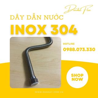 DÂY CẤP NƯỚC INOX 304, DÂY DẪN CHỊU NHIỆT, DÂY CẤP VÒI CHẬU VALABO, ỐNG MỀM CH0 MÁY NÓNG LẠNH giá sỉ