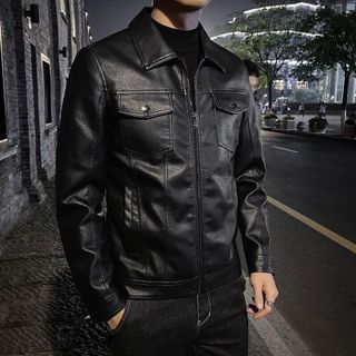 ÁO KHOÁC DA NAM PHONG CÁCH TRẺ TRUNG AKD105 - PHL