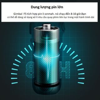 [siêu hót] Tay cầm chống rung Gimbal Axis F5 - Gimbal Chống Rung Cho Điện Thoại 3 Trục - Gậy Chống Rung Quay Vlog, thiết bị quay video cho điện thoại, máy ảnh, tự động cân chỉnh, chuyển cảnh mượt mà, xoay 306 độ