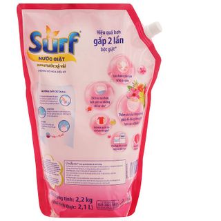 Nước giặt Surf hương cỏ hoa diệu kỳ túi 2.2kg