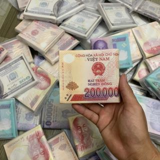 Ví da nam in hình tiền