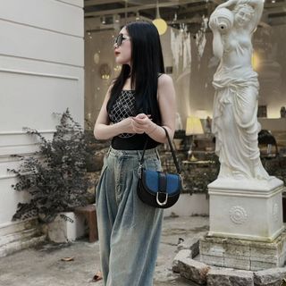 Túi xách quảng châu Lady Móng Ngựa - 01B3457 (Chuyên sỉ túi xách sll, balo, ví, thắt lưng, túi Laptop)