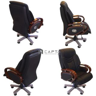 Ghế văn phòng tay gỗ nệm dày dành cho Sếp CD7152-P Nội thất CAPTA giá sỉ