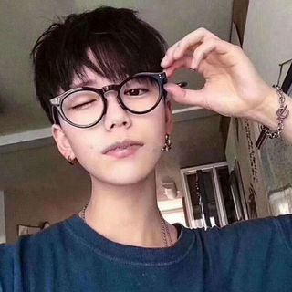 Kính giả cận gọng tròn cute thời trang nam nữ, mắt kính không độ phong cách Ulzzang 027