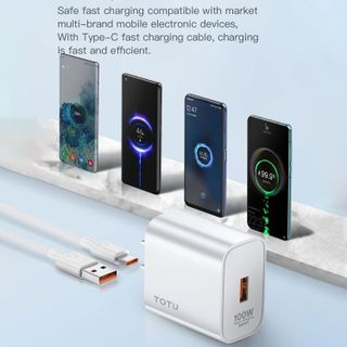 Bộ sạc siêu nhanh Totu W123 100W Chân TypeC
