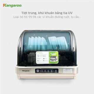 Máy Khử Khuẩn Bát Kangaroo KG45DUV , Máy Sấy Bát Đũa Có Tích Hợp Tiệt Trùng Bằng Tia UV Khử Khuẩn 99,9% Bảo Vệ Sức Khỏe
