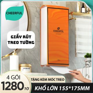 (SỈ 1 THÙNG 4 TÚI) Giấy treo tường tiện lợi 1280 tờ CHEERFUL nội địa Trung cao cấp giá sỉ