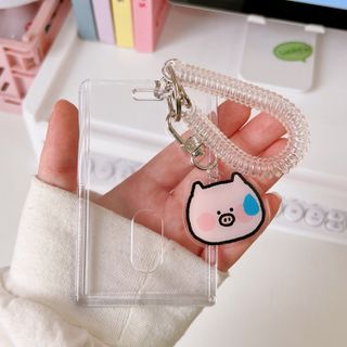 MÓC KHÓA MIKA ĐỰNG HÌNH IDOL KÈM MÓC LÒ XO MIKA