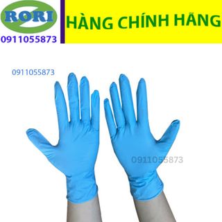 [Có hóa đơn VAT] - Găng tay cao su Nitrile không bột 4.5g size S M L hàng chính hãng công ty S&S GLOVE chất lượng cao tại Đà Nẵng