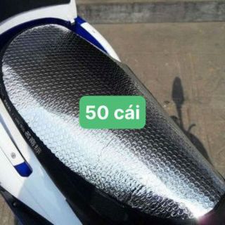 ￼Tấm lót che yên xe máy chống nắng nóng 2 MẶT BẠC giá sỉ