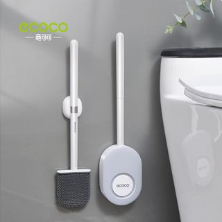 Cọ Nhà Vệ Sinh ECOCO E2204 Có Giá Đỡ - Cọ Bồn Cầu ToiLet Chất Liệu Silicon Mẫu Mới Dán tường giá sỉ