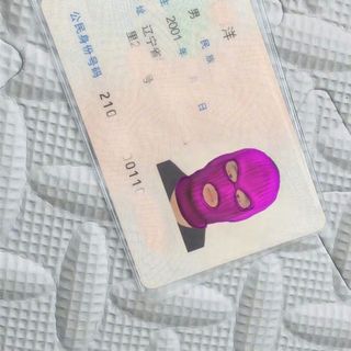 Vỏ bọc thẻ căn cước che mặt