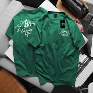 áo thun nam cao cấp, chất liệu cotton 4 chiều mịn mát. Bo rip đồng màu trên từng màu áo - size từ 55kg - 85kg