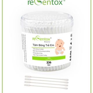 tăm bông trẻ em Regentox hộp tròn 336 que
