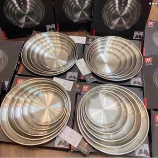 SÉT 5 ĐĨA INOX 304 ZWILING HÀNG XUẤT ĐỨC CAO CẤP